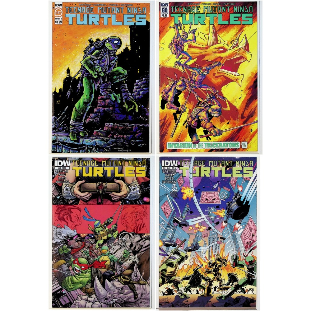 Teenage Mutant Ninja Turtles 4x Lot  IDW 2017–2022 #48, #80, #118,‎ #127 NM-